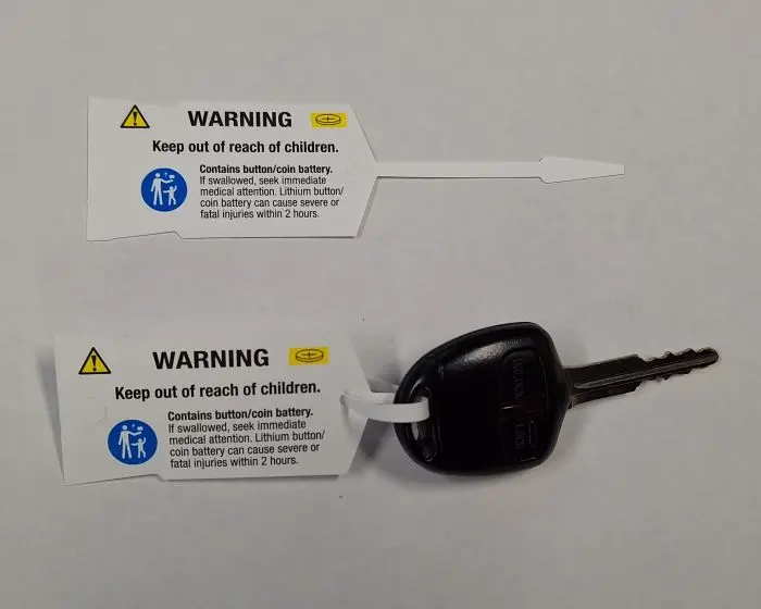 Button Battery Warning Tag (Packs of 250)