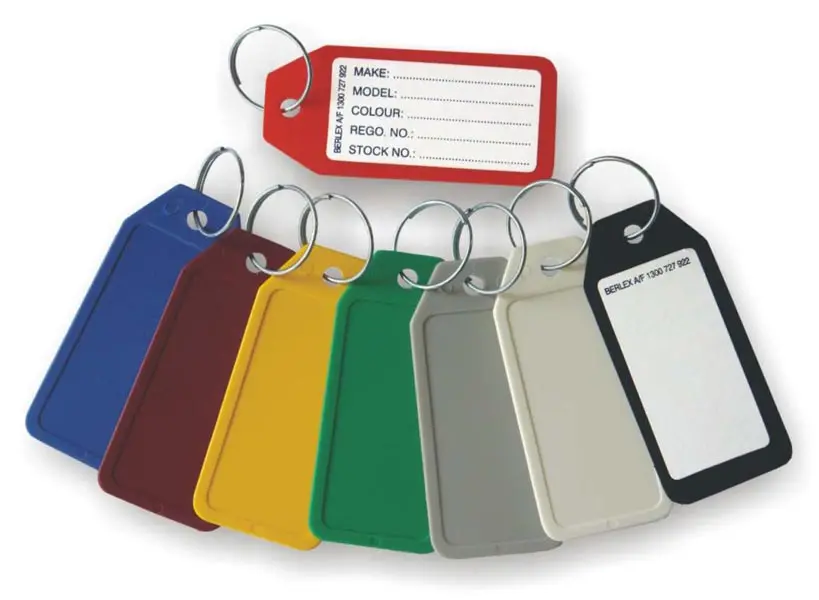 Economy Keytags (Lots of 250) (A mix of colours - enter colours and pack quantities here)
