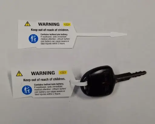 [KTV-JBBW] Button Battery Warning Tag (Packs of 250)